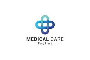 Health care 3d awesome medical service logo vector