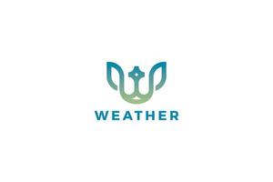 Letter W creative simple and line art green leafy natural business logo design vector