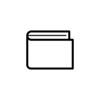 Line wallet Icon Vector Desgin on White Background