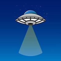 UFO. Alien spaceship illustration, Vector illustration eps.10