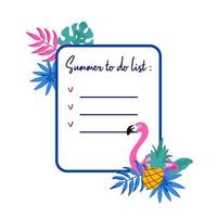 Summer design for planning, letters, invitation, messages, social media, cards vector
