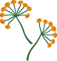 An image of an abstract flower highlighted on a white background. Vector flower in cartoon style.Vector illustration for greetings, weddings, flower design.