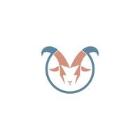 Goat icon logo vector design template