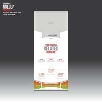 vector roll up banner design