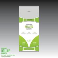 vector roll up banner design