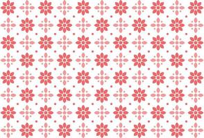 Abstract pink flower seamless pattern vector