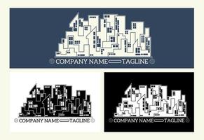 City building template logo ornament vector