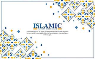 colorful islamic arabic pattern background vector