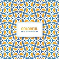 Colorful abstract geometric pattern design vector