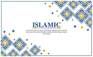 colorful islamic arabic pattern background vector