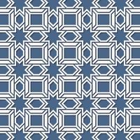 flat islamic line pattern design vector
