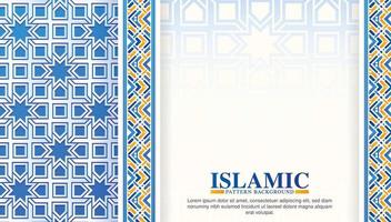 fondo de patrón árabe islámico colorido vector