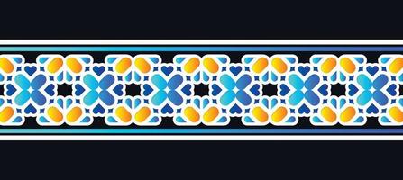 colorful pattern border pattern design vector