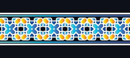 colorful pattern border pattern design vector