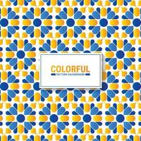 Colorful abstract geometric pattern design vector