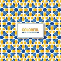 Colorful abstract geometric pattern design vector