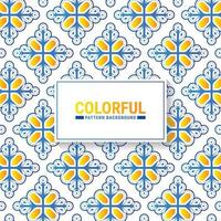 Colorful abstract geometric pattern design vector