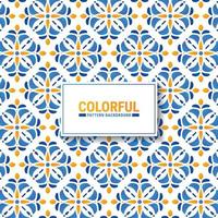Colorful abstract geometric pattern design vector