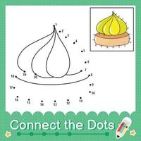 Connect the dots counting numbers 1 to 20 puzzle worksheet with cookie vector