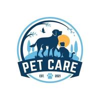 Modern Animal Pet Logo Vector Template