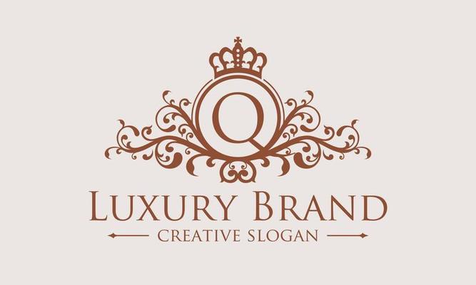 Modern luxury company logo set Royalty Free Vector Image
