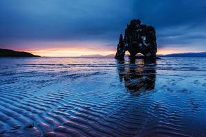 Hvitserkur 15 m height. Is a spectacular rock in the sea photo