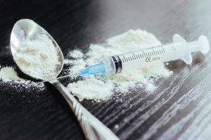 drug use, addiction and substance abuse concept - close up of sp photo