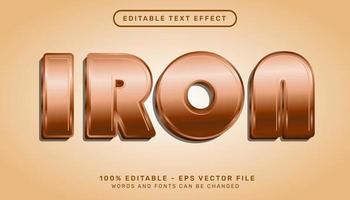 iron 3d text effect and editable text effect