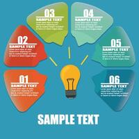 la mitad del diseño de infografías circulares. vector