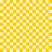 Checkered seamless yellow tone pattern background, yellow and light yellow colors. Tablecloth pattern. Free Vector