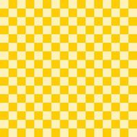 Checkered seamless yellow tone pattern background, yellow and light yellow colors. Tablecloth pattern. Free Vector