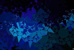 Dark Multicolor vector background with polygonal forms.