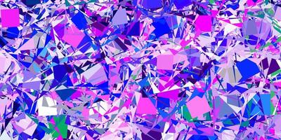 Light Multicolor vector backdrop with triangles, lines.