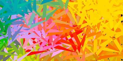 Light multicolor vector backdrop with triangles, lines.