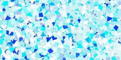 Light blue vector background with triangles.