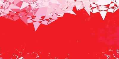 Light Red vector background with triangles.