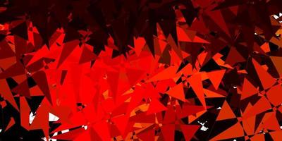 Dark Red, Yellow vector background with polygonal forms.