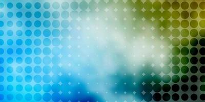 Light Blue, Yellow vector backdrop with dots.