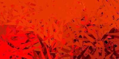 Light red, yellow vector background with polygonal forms.