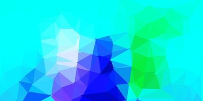 Light blue, green vector geometric polygonal layout.