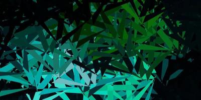 Light blue, green vector background with polygonal forms.