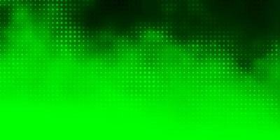 Light Green vector background with bubbles.