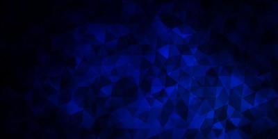 Dark BLUE vector backdrop with lines, triangles.