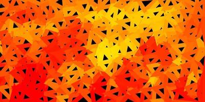 papel tapiz poligonal geométrico vector naranja claro.