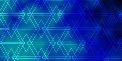 textura de vector azul claro con estilo triangular.