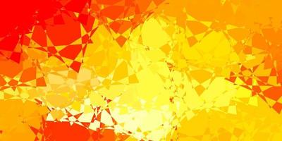 Light Orange vector backdrop with triangles, lines.