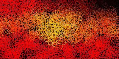 Dark orange vector template with abstract forms.
