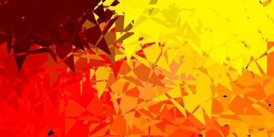 Light red, yellow vector background with polygonal forms.