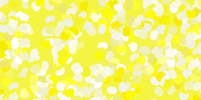 Light yellow vector pattern with abstract shapes.