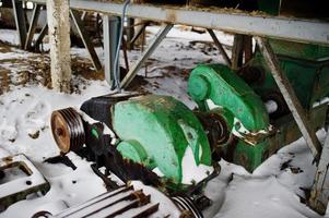 Powerful electric motors of old soviet industrial equipment. photo